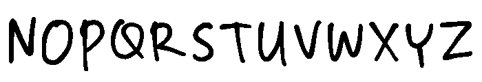 Slee_handwritting Regular Font UPPERCASE