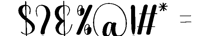 Sleek Font OTHER CHARS