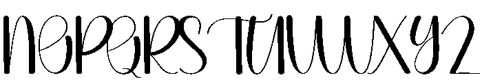 Sleek Font UPPERCASE