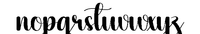 Sleek Font LOWERCASE