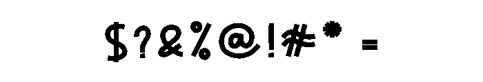Sleep Night1 Font OTHER CHARS