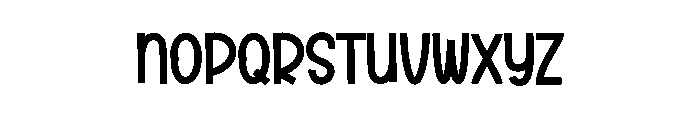 Sleep Night1 Font UPPERCASE