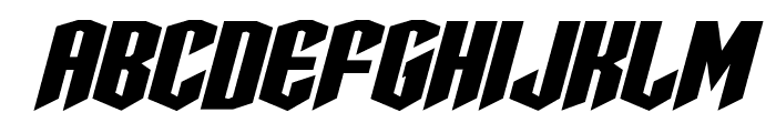 Sleigher Expanded Italic Font LOWERCASE