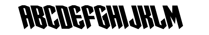 Sleigher Leftalic Font LOWERCASE