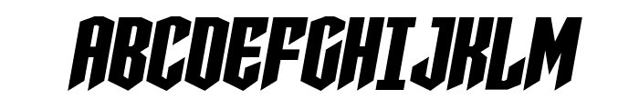 Sleigher Semi-Italic Font UPPERCASE