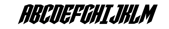 Sleigher Super-Italic Font UPPERCASE