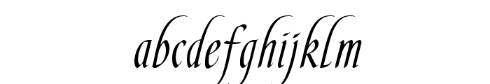 SlenderGoldFLF Font LOWERCASE
