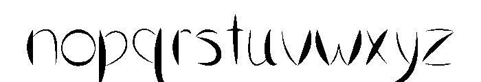 SliceAndDice Font LOWERCASE