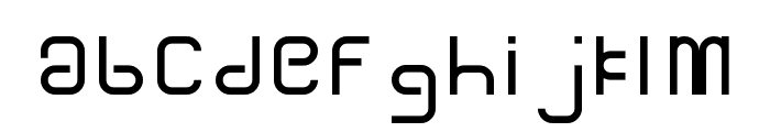 Slim-Rounded Regular Font LOWERCASE