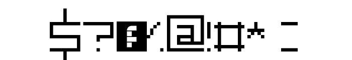 Slim Thirteen Pixel Fonts Regular Font OTHER CHARS