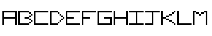 Slim Thirteen Pixel Fonts Regular Font UPPERCASE