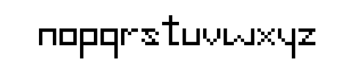 Slim Thirteen Pixel Fonts Regular Font LOWERCASE