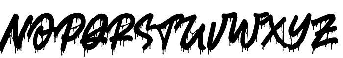 Slimy Drool Font UPPERCASE