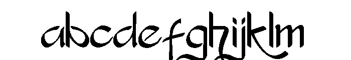 Slondok Font LOWERCASE