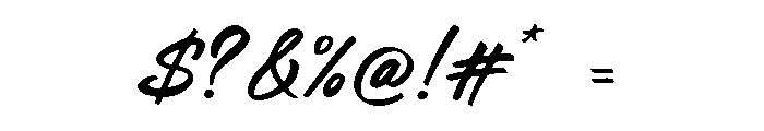 Slowing Font OTHER CHARS