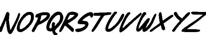 Slowning Font UPPERCASE