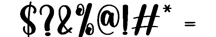 Sludgy Font OTHER CHARS