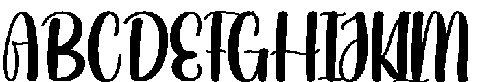Sludgy Font UPPERCASE