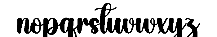 Sludgy Font LOWERCASE