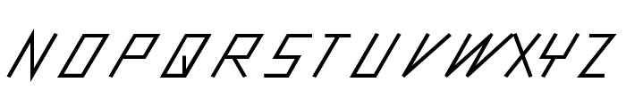 slantedITALICshift-Black Font UPPERCASE