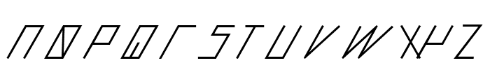 slantedITALICshift-Bold Font LOWERCASE