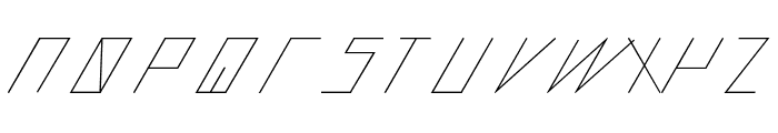 slantedITALICshift-Light Font LOWERCASE