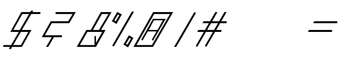 slantedITALICshift-Medium Font OTHER CHARS