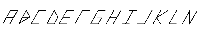 slantedITALICshift-Medium Font UPPERCASE