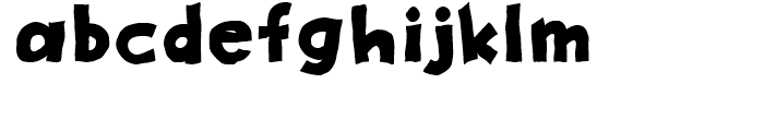 Sluggo Black Font LOWERCASE