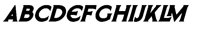 SLTF Arcilla Black Italic Font UPPERCASE