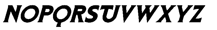 SLTF Arcilla Black Italic Font UPPERCASE