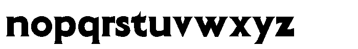 SLTF Arcilla Black Font LOWERCASE