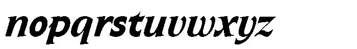 SLTF Arcilla Extra Bold Italic Font LOWERCASE