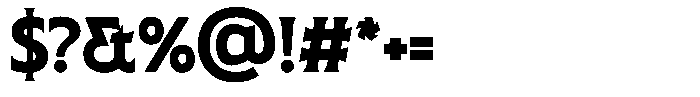 SLTF Arcilla Extra Bold Font OTHER CHARS