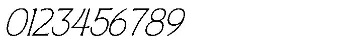 SLTF Arcilla Extra Light Italic Font OTHER CHARS