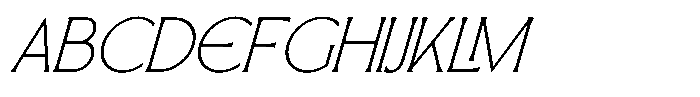 SLTF Arcilla Extra Light Italic Font UPPERCASE