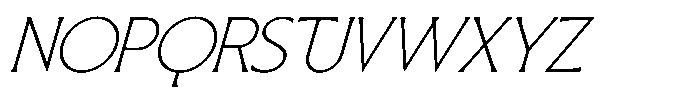 SLTF Arcilla Extra Light Italic Font UPPERCASE