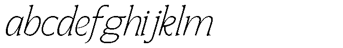 SLTF Arcilla Extra Light Italic FONT