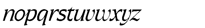 SLTF Arcilla Italic Font LOWERCASE