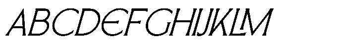 SLTF Arcilla Light Italic Font UPPERCASE