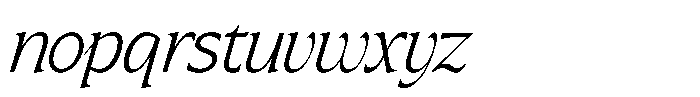 SLTF Arcilla Light Italic Font LOWERCASE