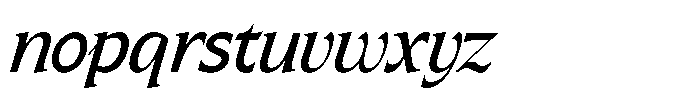 SLTF Arcilla Medium Italic Font LOWERCASE