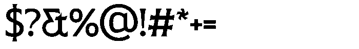 SLTF Arcilla Medium Font OTHER CHARS