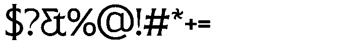 SLTF Arcilla Regular Font OTHER CHARS