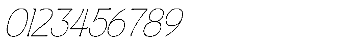 SLTF Arcilla Thin Italic Font OTHER CHARS