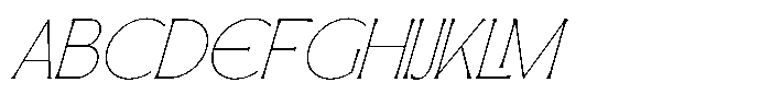 SLTF Arcilla Thin Italic Font UPPERCASE