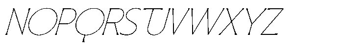 SLTF Arcilla Thin Italic Font UPPERCASE