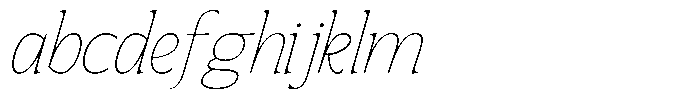 SLTF Arcilla Thin Italic FONT