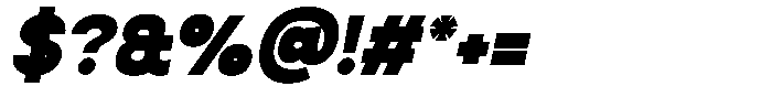 SLTF La Villa Black Italic Font OTHER CHARS