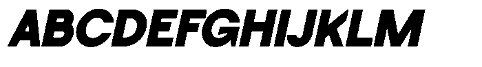 SLTF La Villa Black Italic Font UPPERCASE